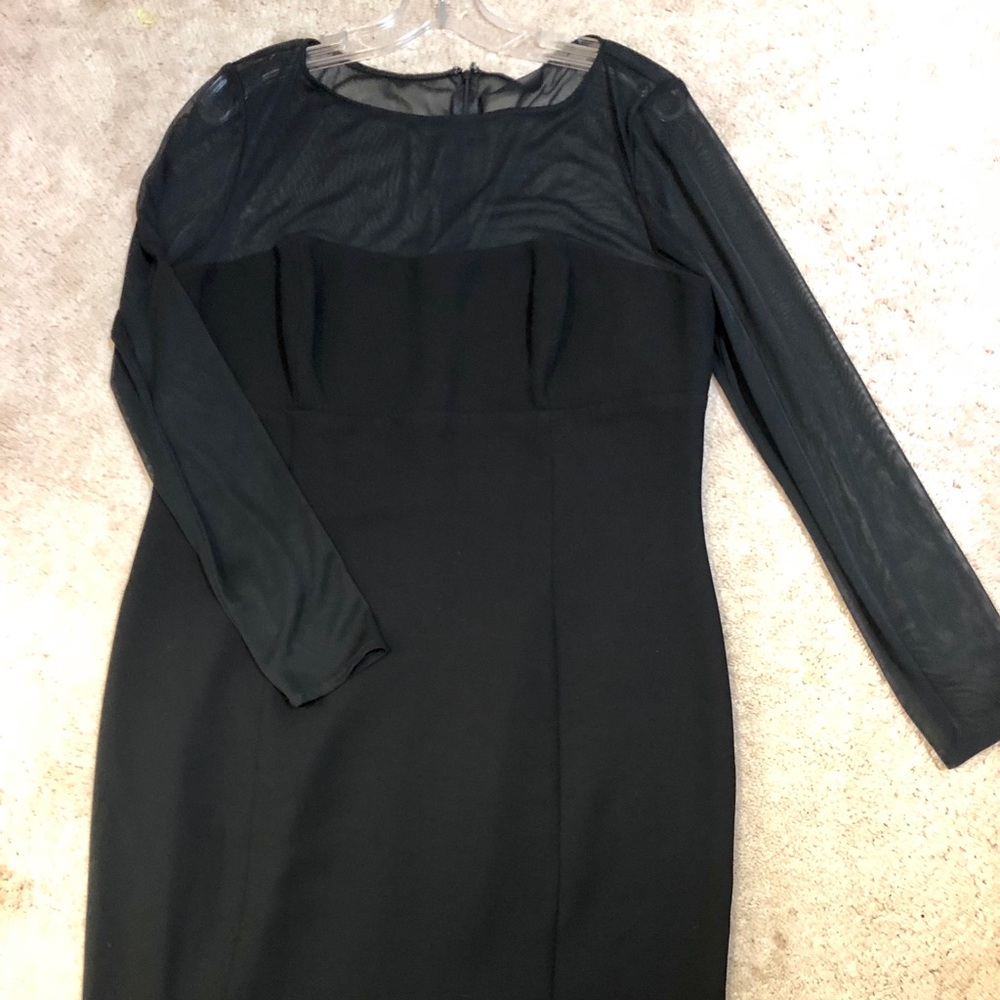 Holiday Dress Black long sleeve size 16